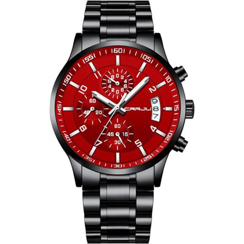 Stainless Steel Watches Date Wrist Watches Stainsteel Steel Band Waterproof